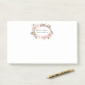 かわいらしフローラバラ名(内接) ポストイット (デスク)