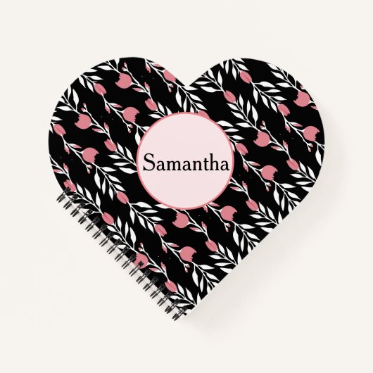 かわいらしフローラバラ ノートブック (正面)