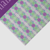 かわいらしフローラパターン（の模様が）あるありがとう 薄葉紙 (詳細)