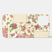 かわいらしフローラパッチワークのシームレスデザイン Case-Mate iPhoneケース (裏面 (横))