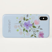 かわいらしフローラパーソナライズされたデザインケース Case-Mate iPhoneケース (裏面(横))