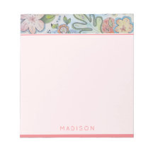 かわいらしフローラパーソナライズされたメモ帳