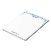 かわいらしフローラパーソナライズされたメモ帳 ノートパッド (回転)