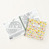 かわいらしフローラパーソナライズされたレシピ ノートブック (内部)