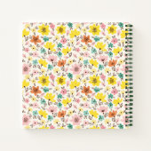 かわいらしフローラパーソナライズされたレシピ ノートブック (裏面)