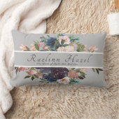 かわいらしフローラパーソナライズされた意味ベビーガール名 ランバークッション (ブランケット)