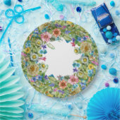 かわいらしフローラパーティープレート ペーパープレート (パーティー)