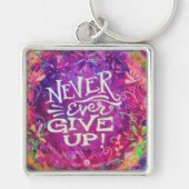 かわいらしフローラパープル与えは常に明るい キーホルダー (正面)