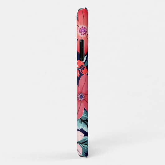 かわいらしフローラブルーガーデンピンクガーリー花 Case-Mate iPhoneケース (裏面/右)