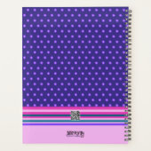 かわいらしフローラホープ明るい紫色のインスピリチュアリティ プランナー手帳 (裏面)