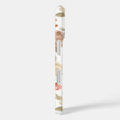 かわいらしフローラモノグラムのパステル桃ボーホ Case-Mate iPhoneケース (裏面 / 右)