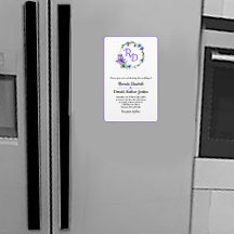 かわいらしフローラモノグラムの結婚リース