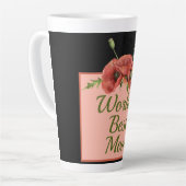 かわいらしフローラワールドの最高のマム カフェラテマグ (左アングル)