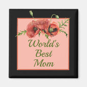 かわいらしフローラワールドの最高のマム マグネット (正面)