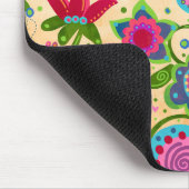 かわいらしフローラ元気あなたの名カスタム前 マウスパッド (コーナー)