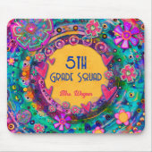 かわいらしフローラ先生パーソナライズされた隊 マウスパッド (正面)