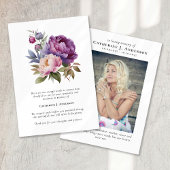 かわいらしフローラ写真悔やみや弔慰葬儀記念館 サンキューカード