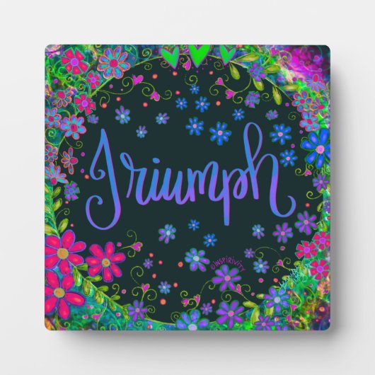 かわいらしフローラ勝利の感激インスパイア性 フォトプラーク (正面)