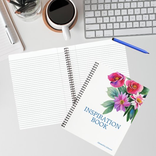 かわいらしフローラ可愛いモダンスパイラルノート ノートブック