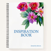 かわいらしフローラ可愛いモダンスパイラルノート ノートブック (正面)