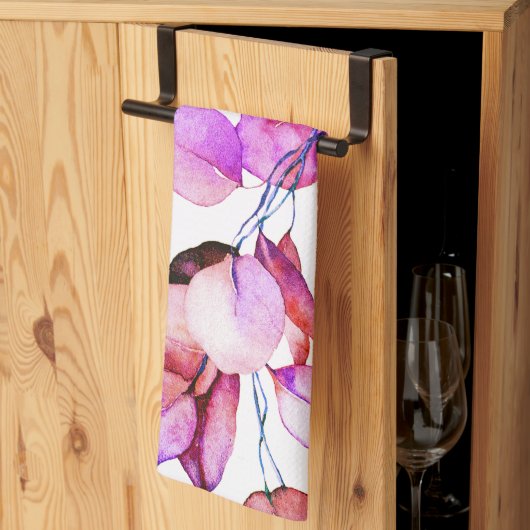 かわいらしフローラ台所用タオル キッチンタオル (三つ折り)