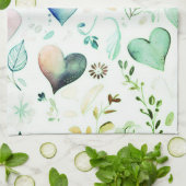 かわいらしフローラ台所用タオル キッチンタオル (折り畳み)