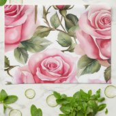 かわいらしフローラ台所用タオル キッチンタオル (折り畳み)