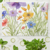 かわいらしフローラ台所用タオル キッチンタオル (折り畳み)