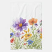 かわいらしフローラ台所用タオル キッチンタオル (縦)