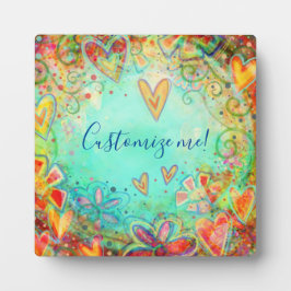 かわいらしフローラ名前をカスタムする引用文ユアウェイ フォトプラーク