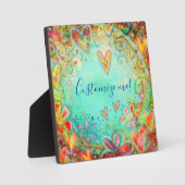 かわいらしフローラ名前をカスタムする引用文ユアウェイ フォトプラーク (正面)