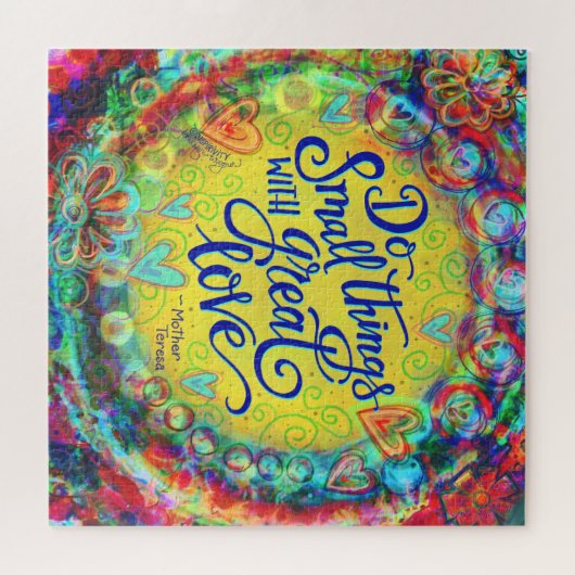 かわいらしフローラ小さなもの素晴らしはインスピリシティ ジグソーパズル (横)