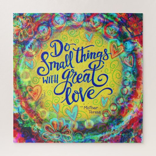 かわいらしフローラ小さなもの素晴らしはインスピリシティ ジグソーパズル (縦)