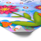 かわいらしフローラ常信じ引用文 ポスター (角)