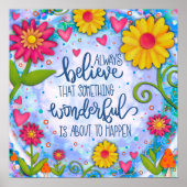 かわいらしフローラ常信じ引用文 ポスター (正面)