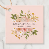 かわいらしフローラ庭園の結婚式 フェイバータグ (正面)