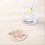 かわいらしフローラ庭園の結婚式 ラウンドペーパーコースター<br><div class="desc">この美しいフローラアートワークは、美しい結婚式の引き出物を作るために多くの製品に移パーソナライズされた動できる。任意の要求を伴うDM。ザッ感謝していズルの店を見に！</div>