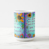 かわいらしフローラ引用文インスパイア コーヒーマグカップ (中央)