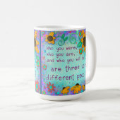 かわいらしフローラ引用文インスパイア コーヒーマグカップ (正面右)