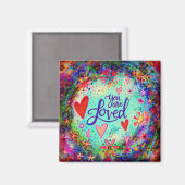 かわいらしフローラ愛される友人のインスピリチュアリティ マグネット (正面/裏面)