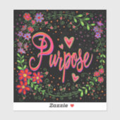 かわいらしフローラ感動的1語の目的 シール (シート)