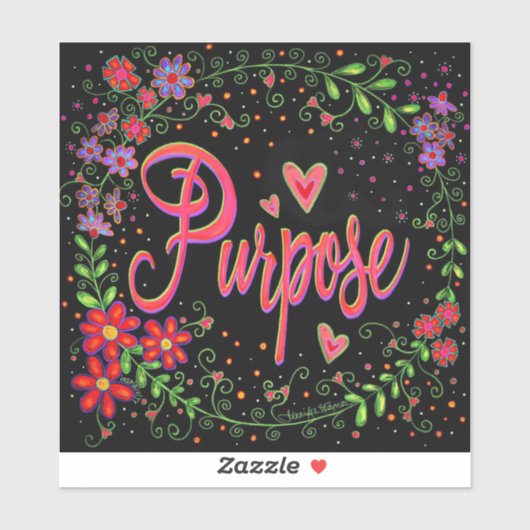 かわいらしフローラ感動的1語の目的 シール (シート)