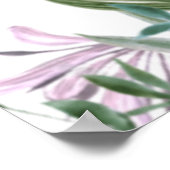 かわいらしフローラ水彩ワイルドフラワーポスター ポスター (角)