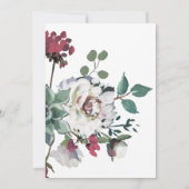 かわいらしフローラ水彩花束写真 セーブザデート (裏面)