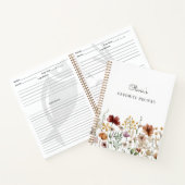 かわいらしフローラ水彩野花レシピ本 ノートブック (内部)