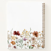 かわいらしフローラ水彩野花レシピ本 ノートブック (裏面)
