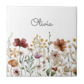 かわいらしフローラ水彩野草園 タイル (正面)