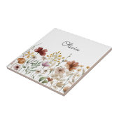 かわいらしフローラ水彩野草園 タイル (側面)