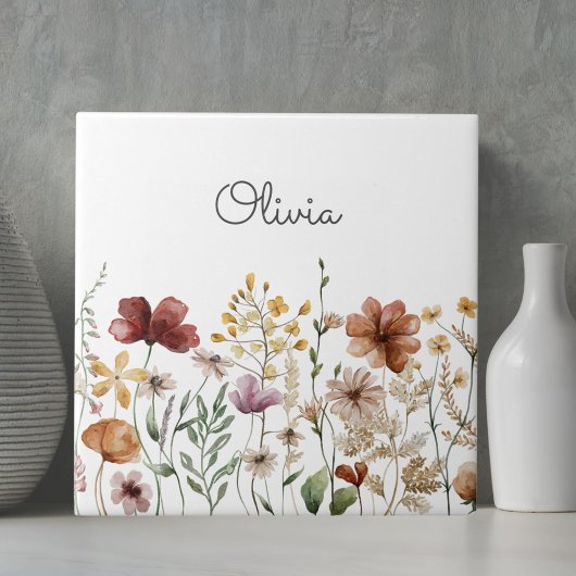 かわいらしフローラ水彩野草園 タイル