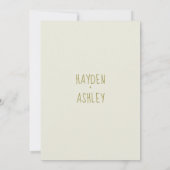 かわいらしフローラ水色結婚式招待状 招待状 (裏面)